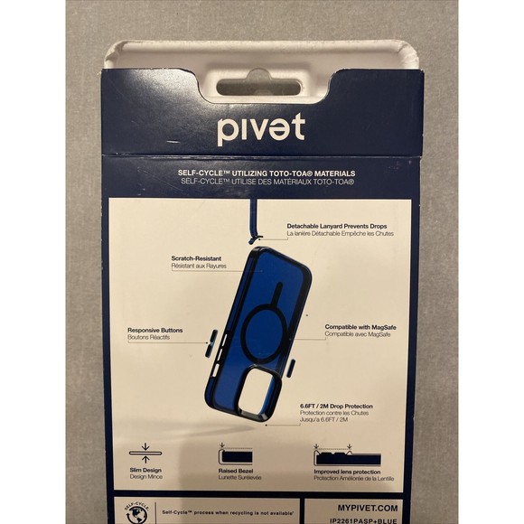Pivet Apple iPhone 14 Pro‎ Aspect Case with MagSafe - Deep Ocean Blue - Picture 3 of 7